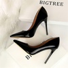 image:imageHee grand Classic Pointed Toe Heels for Women Fashion Suede Stiletto Wedding Party Dress Shoes Office Pumps Lady High Heels029black
