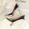 image:imageHee grand Classic Pointed Toe Heels for Women Fashion Suede Stiletto Wedding Party Dress Shoes Office Pumps Lady High Heels029silver
