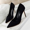 image:imageHee grand Classic Pointed Toe Heels for Women Fashion Suede Stiletto Wedding Party Dress Shoes Office Pumps Lady High Heels034black