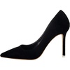 image:imageHee grand Classic Pointed Toe Heels for Women Fashion Suede Stiletto Wedding Party Dress Shoes Office Pumps Lady High Heels034black