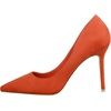 image:imageHee grand Classic Pointed Toe Heels for Women Fashion Suede Stiletto Wedding Party Dress Shoes Office Pumps Lady High Heels034orange