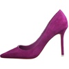 image:imageHee grand Classic Pointed Toe Heels for Women Fashion Suede Stiletto Wedding Party Dress Shoes Office Pumps Lady High Heels034purple