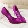 image:imageHee grand Classic Pointed Toe Heels for Women Fashion Suede Stiletto Wedding Party Dress Shoes Office Pumps Lady High Heels034purple