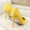 image:imageHee grand Classic Pointed Toe Heels for Women Fashion Suede Stiletto Wedding Party Dress Shoes Office Pumps Lady High Heels034yellow