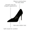 image:imageHee grand Classic Pointed Toe Heels for Women Fashion Suede Stiletto Wedding Party Dress Shoes Office Pumps Lady High Heels062black