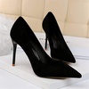 image:imageHee grand Classic Pointed Toe Heels for Women Fashion Suede Stiletto Wedding Party Dress Shoes Office Pumps Lady High Heels062black