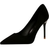 image:imageHee grand Classic Pointed Toe Heels for Women Fashion Suede Stiletto Wedding Party Dress Shoes Office Pumps Lady High Heels062black
