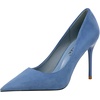 image:imageHee grand Classic Pointed Toe Heels for Women Fashion Suede Stiletto Wedding Party Dress Shoes Office Pumps Lady High Heels062blue
