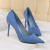 image:imageHee grand Classic Pointed Toe Heels for Women Fashion Suede Stiletto Wedding Party Dress Shoes Office Pumps Lady High Heels062blue