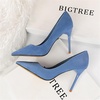 image:imageHee grand Classic Pointed Toe Heels for Women Fashion Suede Stiletto Wedding Party Dress Shoes Office Pumps Lady High Heels062blue