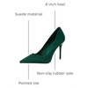 image:imageHee grand Classic Pointed Toe Heels for Women Fashion Suede Stiletto Wedding Party Dress Shoes Office Pumps Lady High Heels062green