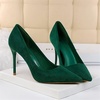 image:imageHee grand Classic Pointed Toe Heels for Women Fashion Suede Stiletto Wedding Party Dress Shoes Office Pumps Lady High Heels062green