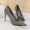 image:imageHee grand Classic Pointed Toe Heels for Women Fashion Suede Stiletto Wedding Party Dress Shoes Office Pumps Lady High Heels062grey