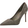 image:imageHee grand Classic Pointed Toe Heels for Women Fashion Suede Stiletto Wedding Party Dress Shoes Office Pumps Lady High Heels062grey