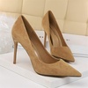 image:imageHee grand Classic Pointed Toe Heels for Women Fashion Suede Stiletto Wedding Party Dress Shoes Office Pumps Lady High Heels062khaki
