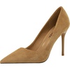 image:imageHee grand Classic Pointed Toe Heels for Women Fashion Suede Stiletto Wedding Party Dress Shoes Office Pumps Lady High Heels062khaki
