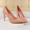image:imageHee grand Classic Pointed Toe Heels for Women Fashion Suede Stiletto Wedding Party Dress Shoes Office Pumps Lady High Heels062pink