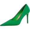 image:imageHee grand Classic Pointed Toe Heels for Women Fashion Suede Stiletto Wedding Party Dress Shoes Office Pumps Lady High Heels104greensatin