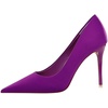 image:imageHee grand Classic Pointed Toe Heels for Women Fashion Suede Stiletto Wedding Party Dress Shoes Office Pumps Lady High Heels104purplesatin