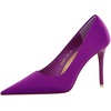 image:imageHee grand Classic Pointed Toe Heels for Women Fashion Suede Stiletto Wedding Party Dress Shoes Office Pumps Lady High Heels104purplesatin