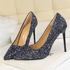image:imageHee grand Classic Pointed Toe Heels for Women Fashion Suede Stiletto Wedding Party Dress Shoes Office Pumps Lady High Heels201blue
