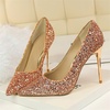 image:imageHee grand Classic Pointed Toe Heels for Women Fashion Suede Stiletto Wedding Party Dress Shoes Office Pumps Lady High Heels201champagne