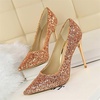 image:imageHee grand Classic Pointed Toe Heels for Women Fashion Suede Stiletto Wedding Party Dress Shoes Office Pumps Lady High Heels201champagne
