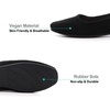 image:imageHee grand Classic Solid Square Toe Ballet Flats for Women Comfort Casual Flats Lightweight Slip on Loafers Suede Dress ShoesBlack