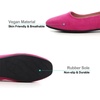 image:imageHee grand Classic Solid Square Toe Ballet Flats for Women Comfort Casual Flats Lightweight Slip on Loafers Suede Dress ShoesRose