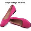 image:imageHee grand Classic Solid Square Toe Ballet Flats for Women Comfort Casual Flats Lightweight Slip on Loafers Suede Dress ShoesRose