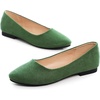 image:imageHee grand Classic Womens Round Toe Ballet Flats Comfortable SlipOn Loafers for Casual Work210army Green