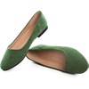 image:imageHee grand Classic Womens Round Toe Ballet Flats Comfortable SlipOn Loafers for Casual Work210army Green