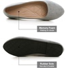 image:imageHee grand Classic Womens Round Toe Ballet Flats Comfortable SlipOn Loafers for Casual Work210gray