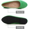 image:imageHee grand Classic Womens Round Toe Ballet Flats Comfortable SlipOn Loafers for Casual Work210green