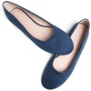 image:imageHee grand Classic Womens Round Toe Ballet Flats Comfortable SlipOn Loafers for Casual Work932blue
