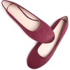 image:imageHee grand Classic Womens Round Toe Ballet Flats Comfortable SlipOn Loafers for Casual Work932burgundy