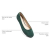 image:imageHee grand Classic Womens Round Toe Ballet Flats Comfortable SlipOn Loafers for Casual Work932green