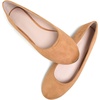 image:imageHee grand Classic Womens Round Toe Ballet Flats Comfortable SlipOn Loafers for Casual Work932khaki