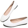 image:imageHee grand Classic Womens Round Toe Ballet Flats Comfortable SlipOn Loafers for Casual Work932white