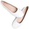 image:imageHee grand Classic Womens Round Toe Ballet Flats Comfortable SlipOn Loafers for Casual Work932white