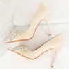 image:imageHee grand Fashion Party Stiletto Heels Sparkling Rhinestone Bowknot Pointy Toe Wedding Party Dress Shoes Super High HeelsWhite