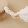 image:imageHee grand Fashion Womens Low Heel Pumps Square Toe Sparkling Rhinestone Beaded Comfort Block Chunky Heel Dress Shoes501apricot