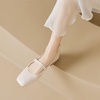 image:imageHee grand Fashion Womens Low Heel Pumps Square Toe Sparkling Rhinestone Beaded Comfort Block Chunky Heel Dress Shoes504apricot