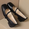 image:imageHee grand Fashion Womens Low Heel Pumps Square Toe Sparkling Rhinestone Beaded Comfort Block Chunky Heel Dress Shoes504black