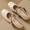 image:imageHee grand Fashion Womens Low Heel Pumps Square Toe Sparkling Rhinestone Beaded Comfort Block Chunky Heel Dress Shoes505apricot