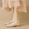 image:imageHee grand Fashion Womens Low Heel Pumps Square Toe Sparkling Rhinestone Beaded Comfort Block Chunky Heel Dress Shoes506khaki
