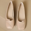 image:imageHee grand Fashion Womens Low Heel Pumps Square Toe Sparkling Rhinestone Beaded Comfort Block Chunky Heel Dress Shoes506khaki