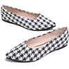 image:imageHee grand Flats for Women Classic Solid Pointed Toe Ballet Shoes Suede Dress Shoes Casual Comfort SlipOn Loafers Lightweight839black