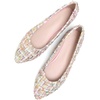 image:imageHee grand Flats for Women Classic Solid Pointed Toe Ballet Shoes Suede Dress Shoes Casual Comfort SlipOn Loafers Lightweight905pink