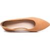 image:imageHee grand Flats for Women Classic Solid Pointed Toe Ballet Shoes Suede Dress Shoes Casual Comfort SlipOn Loafers LightweightAmber